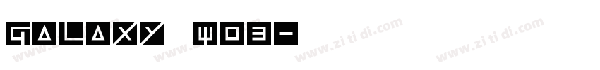 Galaxy W03字体转换